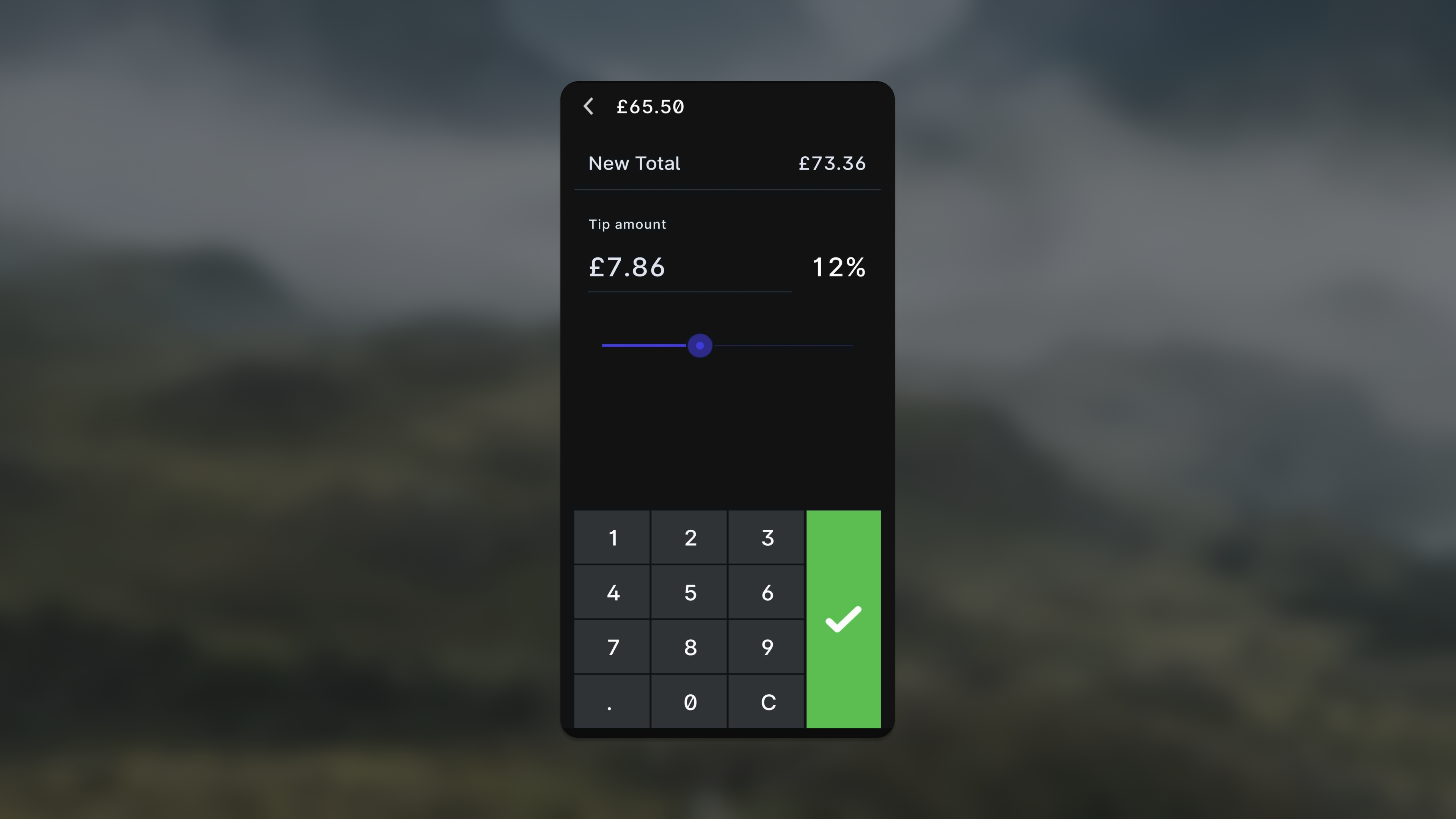 POS tipping screen before the US release