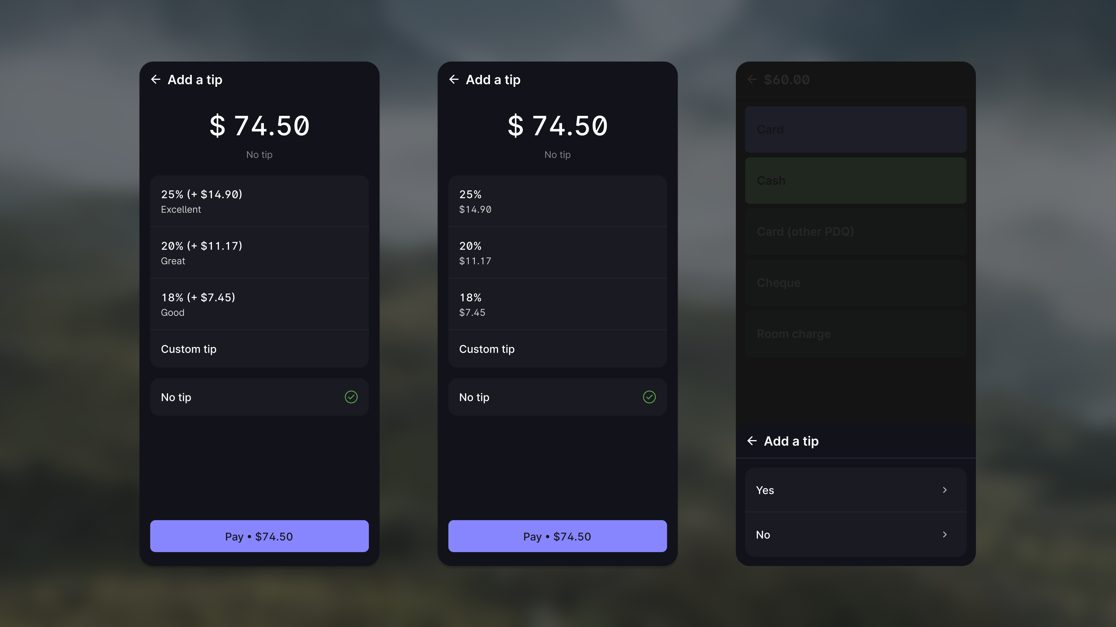 Presets and service anchors tested against speed and tip rate