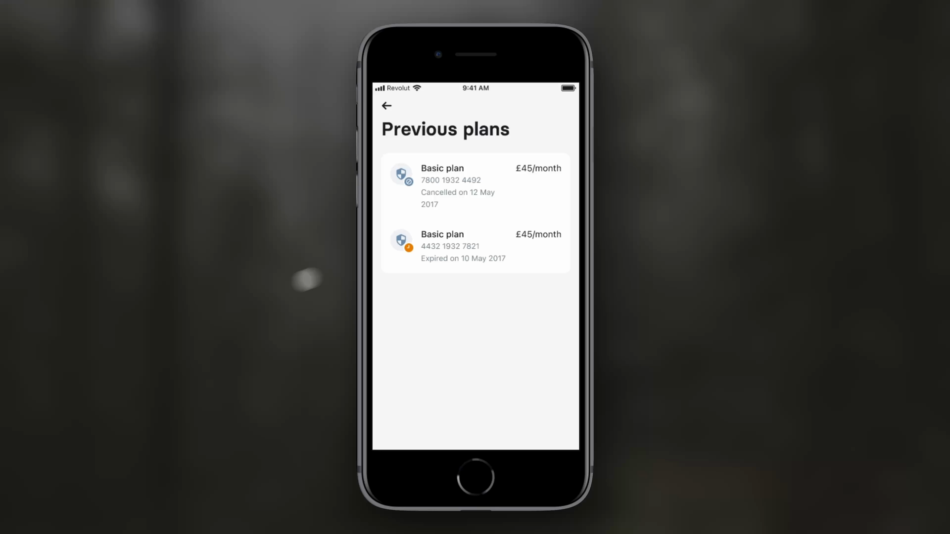 Plan history insight demo still